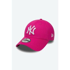 New Era caciula culoarea roz, cu imprimeu imagine