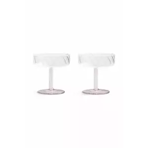&k amsterdam pahar de șampanie 2-pack culoarea roz imagine