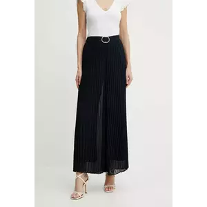 Morgan pantaloni PCARY culoarea bleumarin, lat, high waist, PCARY imagine