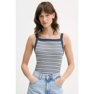 Abercrombie & Fitch top culoarea bleumarin, KI139-5318 imagine