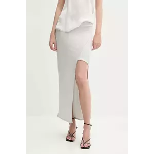 IRO fustă culoarea gri, maxi, drept, WM31RANNY imagine