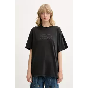 MM6 Maison Margiela tricou din bumbac culoarea negru, S62GD0202 imagine