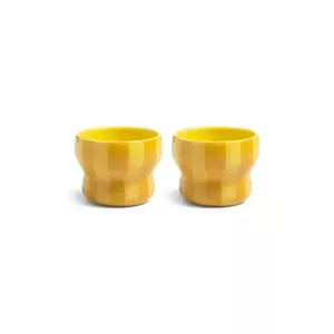 &k amsterdam set căni 200 ml 2-pack culoarea galben imagine