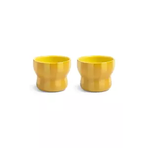 &k amsterdam set căni 100 ml 2-pack culoarea galben imagine