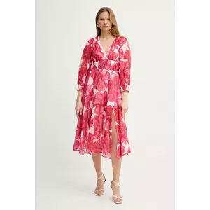 Charo Ruiz Ibiza rochie Fata culoarea roz, midi, evazati, 252615 imagine