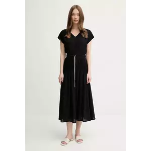 La Petite Française rochie RAYAN culoarea negru, midi, evazati, RAYAN imagine