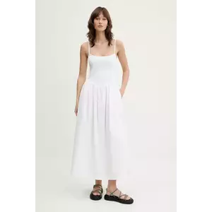 Abercrombie & Fitch rochie culoarea alb, maxi, evazati, KI159-5842 imagine