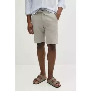 Lindbergh pantaloni scurți din in culoarea gri, melanj, 30-508003 imagine