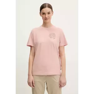 Fjallraven tricou Hemp Blend Out Here culoarea roz, F14600215 imagine