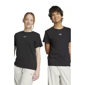 adidas Originals tricou de bumbac pentru copii culoarea negru, cu imprimeu, JZ9940 imagine