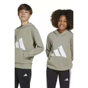 adidas bluză copii culoarea bej, cu imprimeu, JC9673 imagine