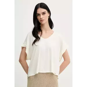 United Colors of Benetton tricou culoarea bej, 3Q225M005 imagine