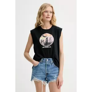 Levi's top din bumbac GR BOXY TANK culoarea gri, 001MW imagine