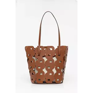 BOSS poseta de piele culoarea maro, 50541981 imagine