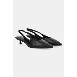 Answear Lab stilettos de piele culoarea negru imagine