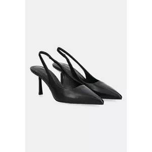 Answear Lab stilettos de piele culoarea negru imagine