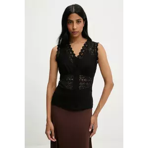 Answear Lab bluza culoarea negru, neted imagine