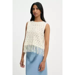 Answear Lab bluza culoarea bej, neted imagine