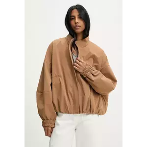 Answear Lab geaca culoarea maro, de tranzitie, oversize imagine