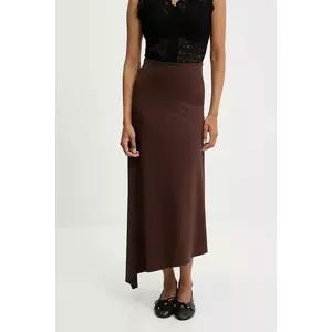 Answear Lab fusta culoarea maro, maxi, evazati imagine