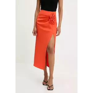 Answear Lab fusta culoarea rosu, maxi, creion imagine