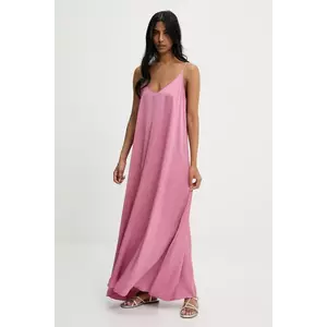 Answear Lab rochie culoarea roz, maxi, drept imagine