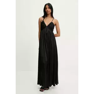 Answear Lab rochie culoarea negru, maxi, evazati imagine