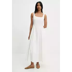 Answear Lab rochie culoarea alb, maxi, evazati imagine