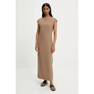 Answear Lab rochie culoarea maro, maxi, mulata imagine