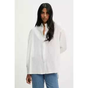 Answear Lab camasa culoarea alb, cu guler clasic, relaxed imagine