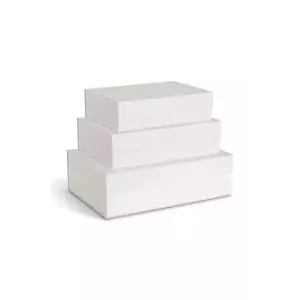 Bigso Box of Sweden set de cutii de depozitare 3-pack culoarea alb imagine