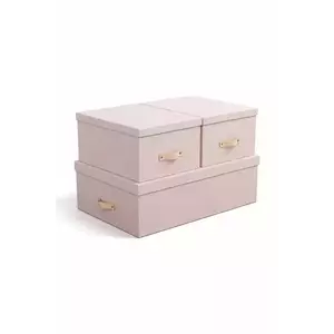 Bigso Box of Sweden set de cutii de depozitare culoarea roz imagine