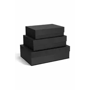 Bigso Box of Sweden set de cutii de depozitare 3-pack culoarea gri imagine