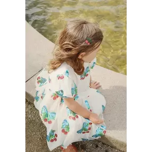 Konges Sløjd rochie HEARTLILY DRESS GRS culoarea bej, mini, evazati, KS103220 imagine