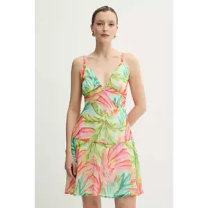 Morgan rochie RCREO.F culoarea verde, mini, evazati, RCREO.F imagine