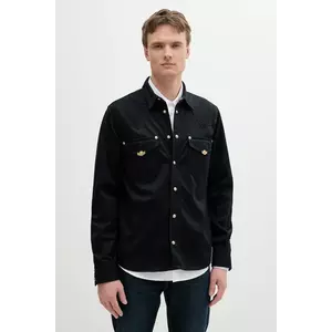 Versace Jeans Couture cămașă din bumbac culoarea negru, regular, 78GAL250 CDWRB imagine