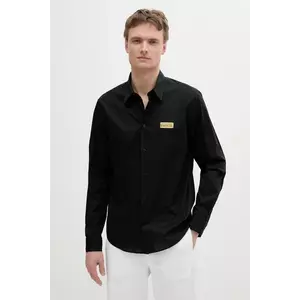 Versace Jeans Couture cămașă din bumbac culoarea negru, cu guler clasic, regular, 78GALYR1 CN002 imagine