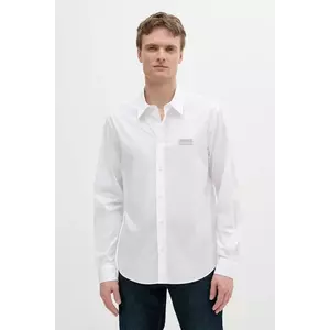 Versace Jeans Couture cămașă din bumbac culoarea alb, cu guler clasic, regular, 78GALYR1 CN002 imagine