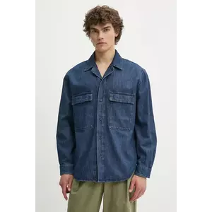 IRO cămașă jeans culoarea bleumain, relaxed, MP18FANJA imagine