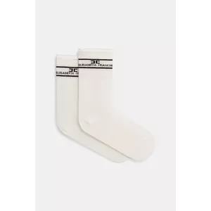 Elisabetta Franchi șosete culoarea bej, CZ10L52E2 imagine