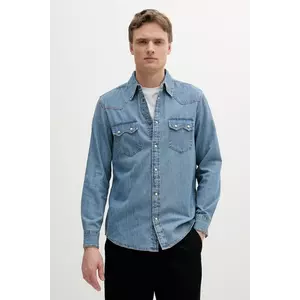 United Colors of Benetton cămașă jeans cu guler clasic, regular, 5RZKUQ03F imagine