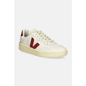 Veja sneakers din piele V-90 culoarea alb, VD2003657A imagine