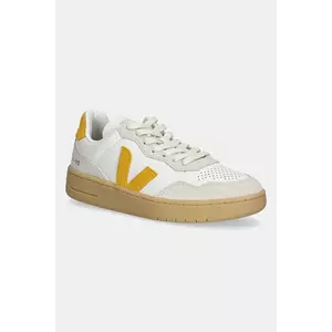 Veja sneakers din piele V-90 femei, culoarea bej, VD2003894A imagine