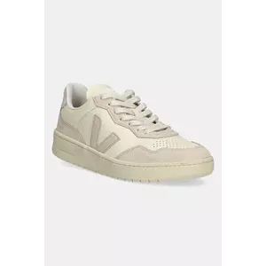 Veja sneakers din piele V-90 culoarea bej, VD2003892A imagine