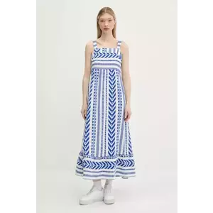 Superdry rochie culoarea alb, maxi, evazati, W8011872A-F1W imagine