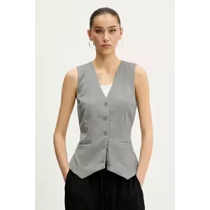 Abercrombie & Fitch vestă culoarea gri, un singur rand de nasturi, KI140-5163 imagine