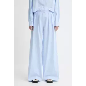 Won Hundred pantaloni de bumbac lat, high waist, 3490-14268 imagine