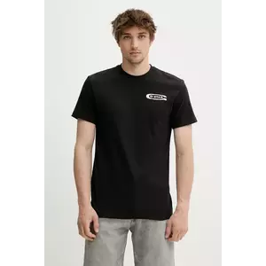 G-Star Raw tricou din bumbac culoarea negru, cu imprimeu, D26047-C336 imagine