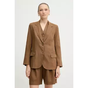 United Colors of Benetton sacou de in culoarea verde, un singur rand de nasturi, neted imagine