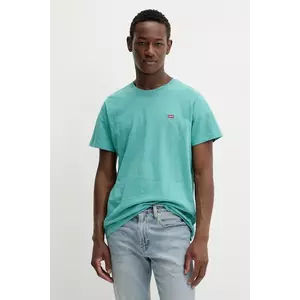 Levi's tricou din bumbac culoarea rosu, neted imagine